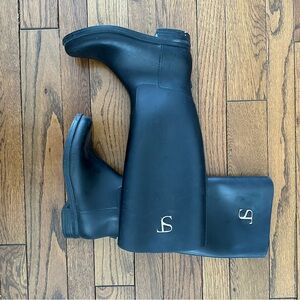 Stylish Black rain Boots